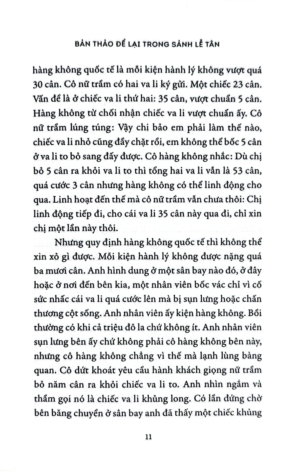 Bản Thảo Để Lại Trong Sảnh Lễ Tân - Hồ Anh Thái