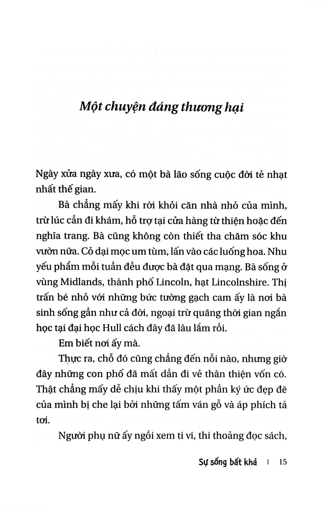 Sự Sống Bất Khả - 
Matt Haig