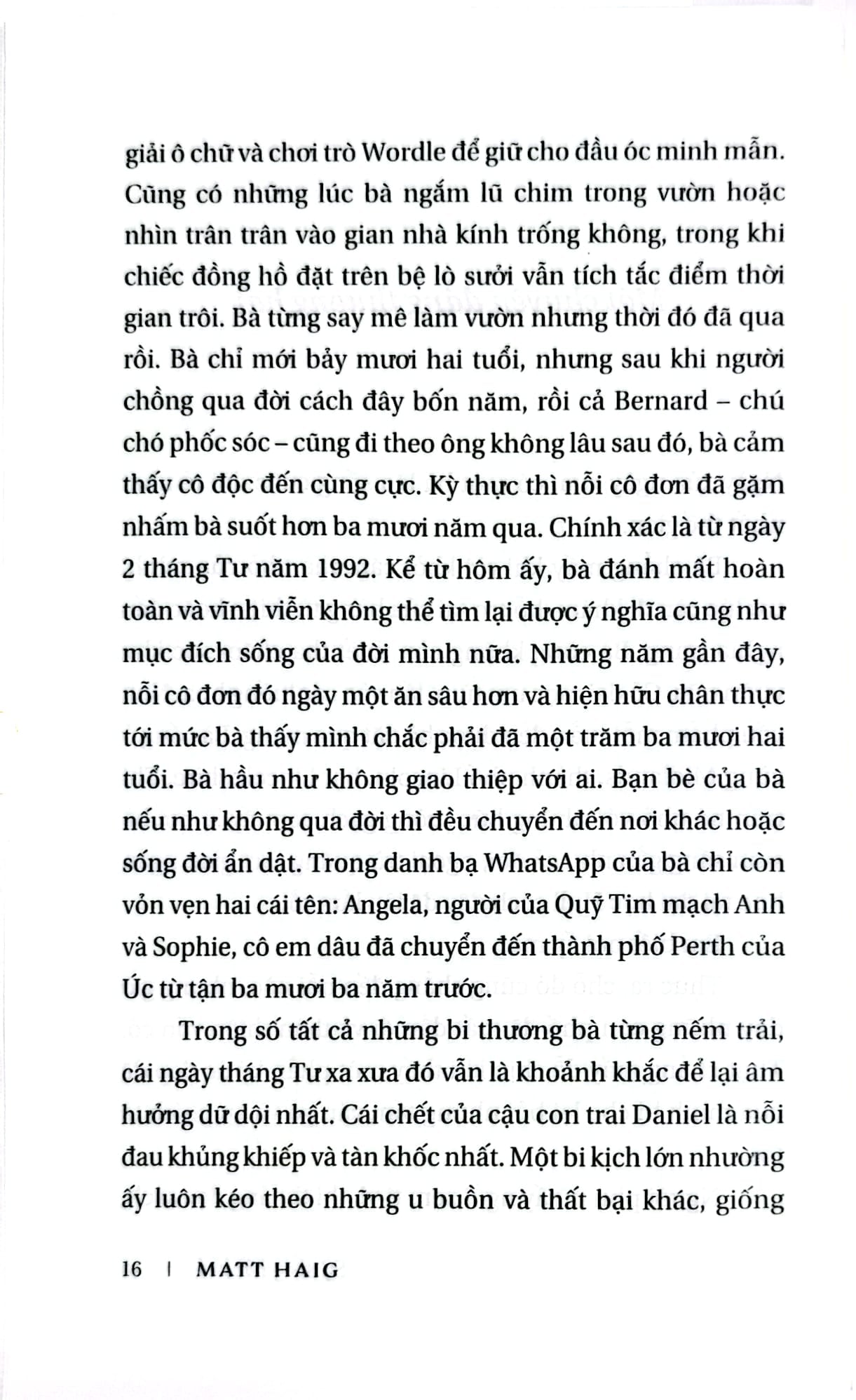 Sự Sống Bất Khả - 
Matt Haig