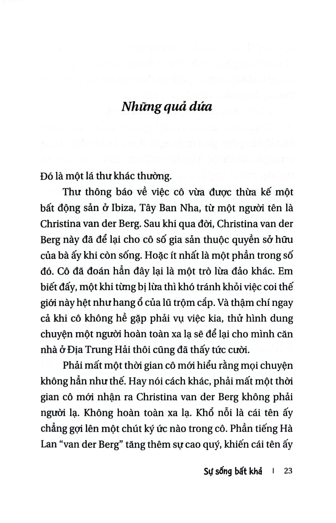Sự Sống Bất Khả - 
Matt Haig