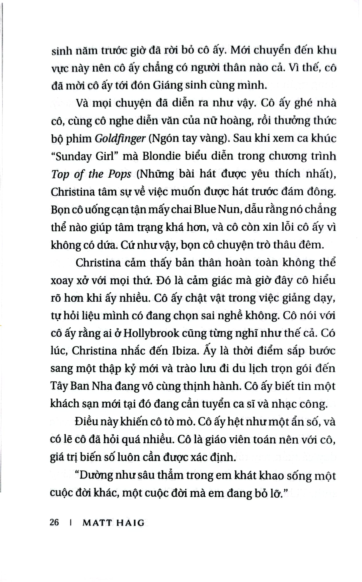 Sự Sống Bất Khả - 
Matt Haig