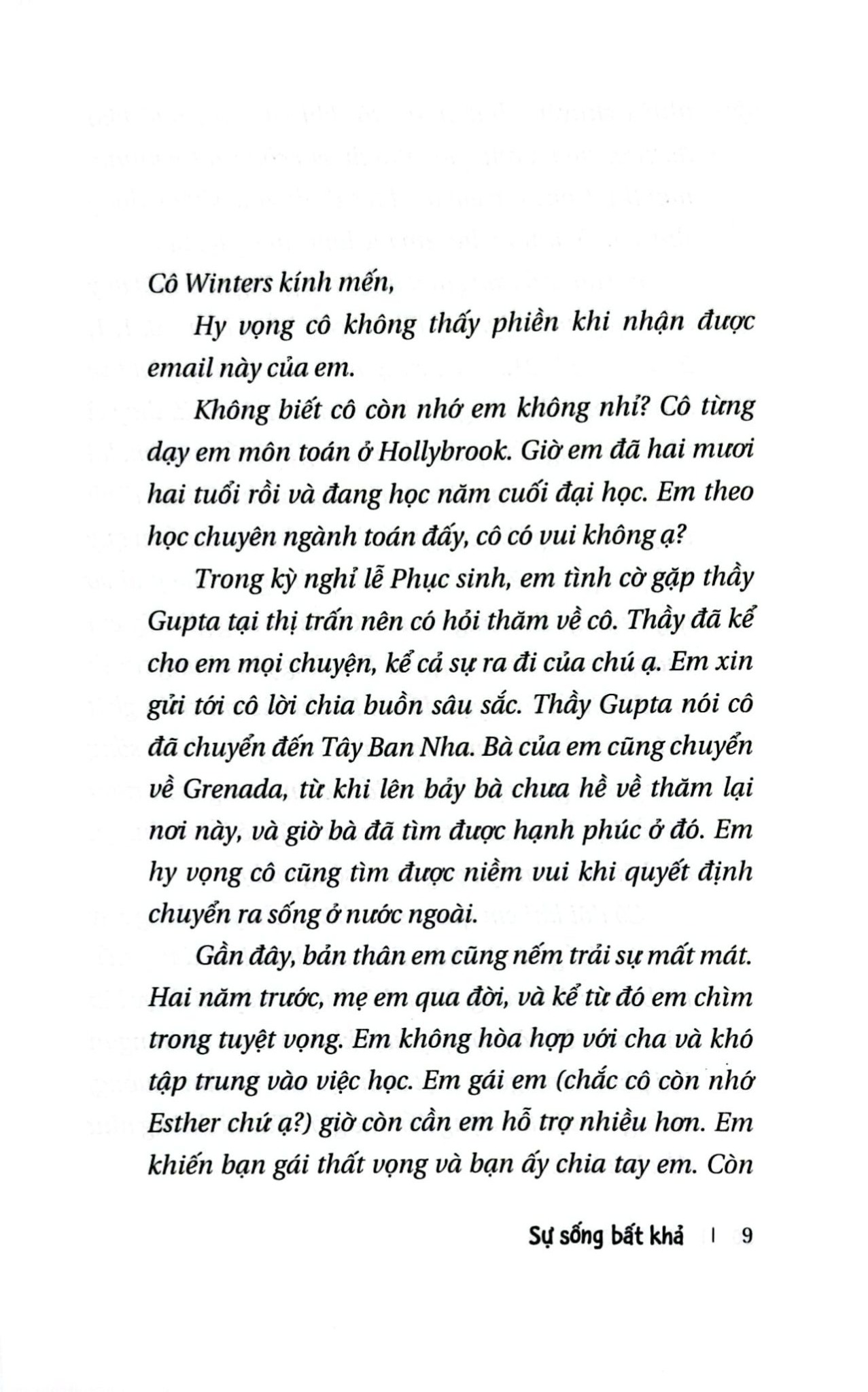 Sự Sống Bất Khả - 
Matt Haig