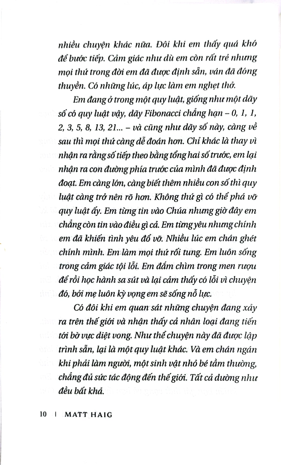 Sự Sống Bất Khả - 
Matt Haig