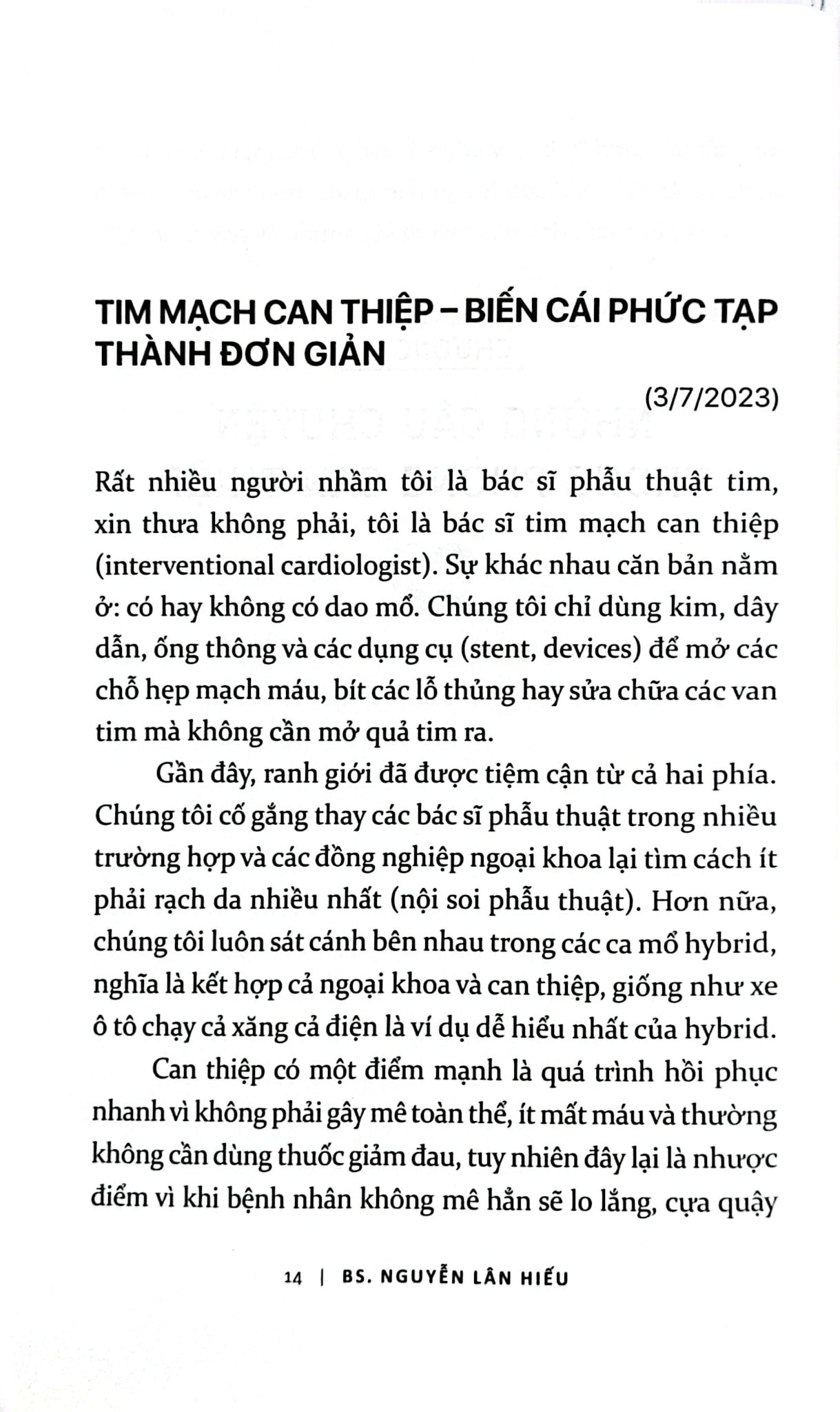 Thương - Câu Chuyện Tiếp Tục Từ Trái Tim - BS Nguyễn Lân Hiếu