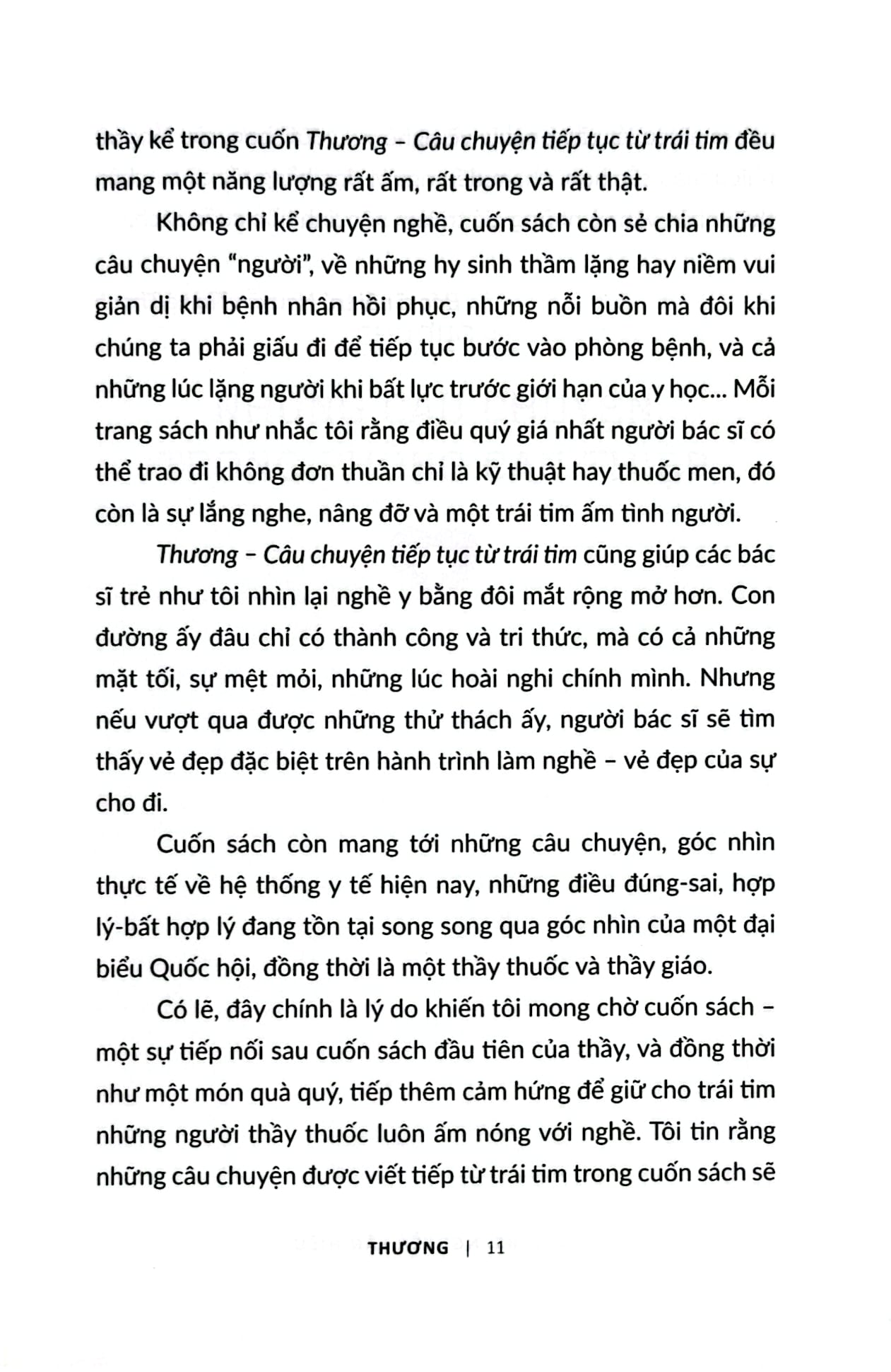 Thương - Câu Chuyện Tiếp Tục Từ Trái Tim - BS Nguyễn Lân Hiếu