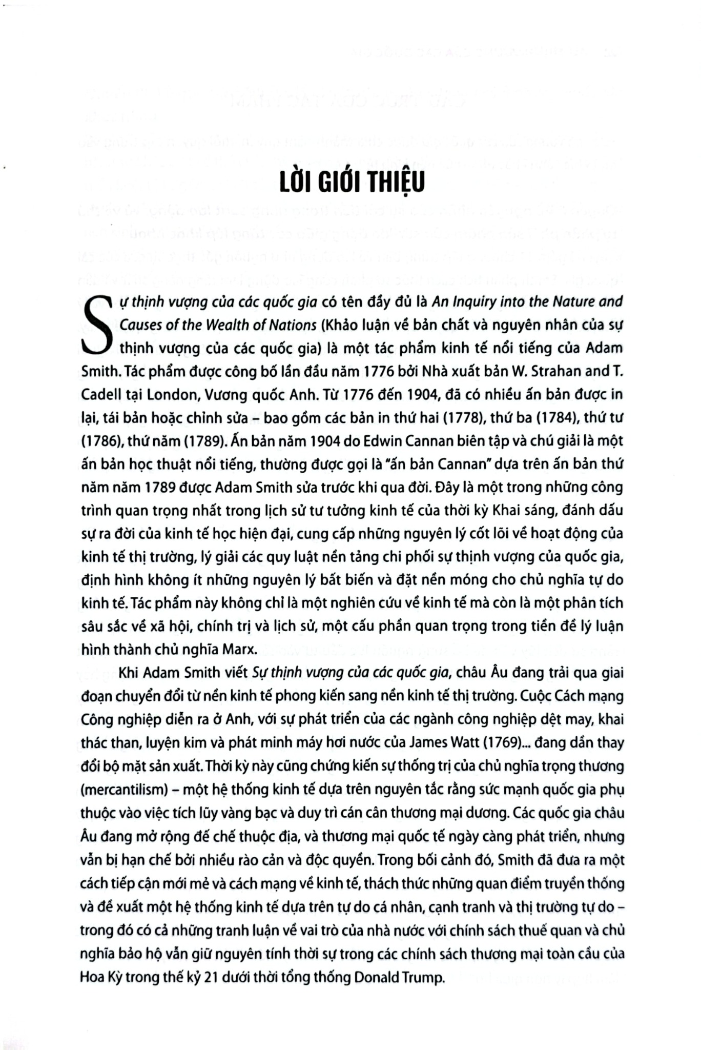 Sự Thịnh Vượng Của Các Quốc Gia - Adam Smith (Nhã Nam)