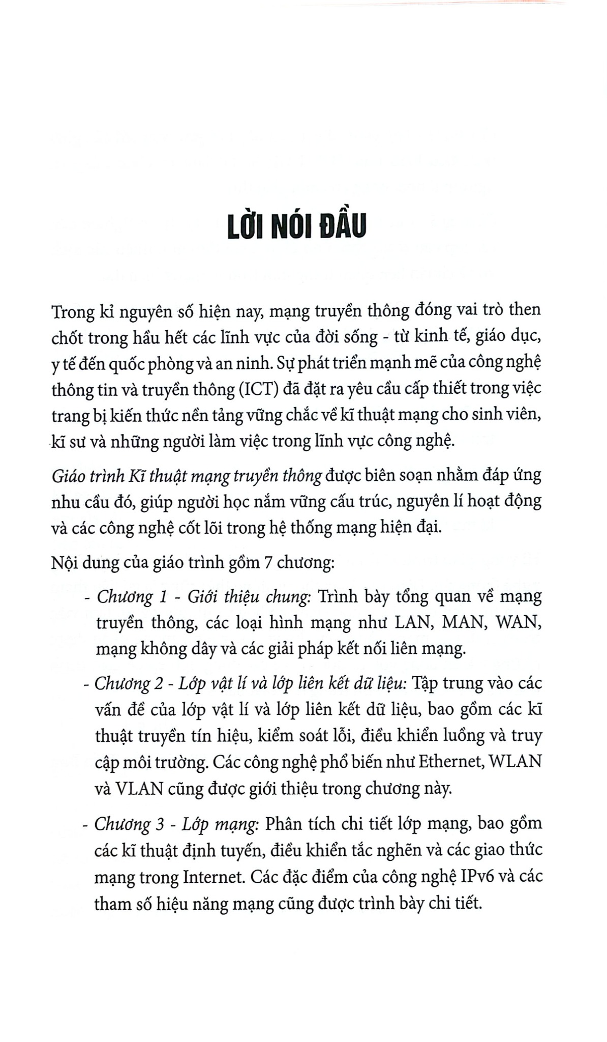 Giáo Trình Kĩ Thuật Mạng Truyền Thông - PGS.TS. Nguyễn Tiến Ban
