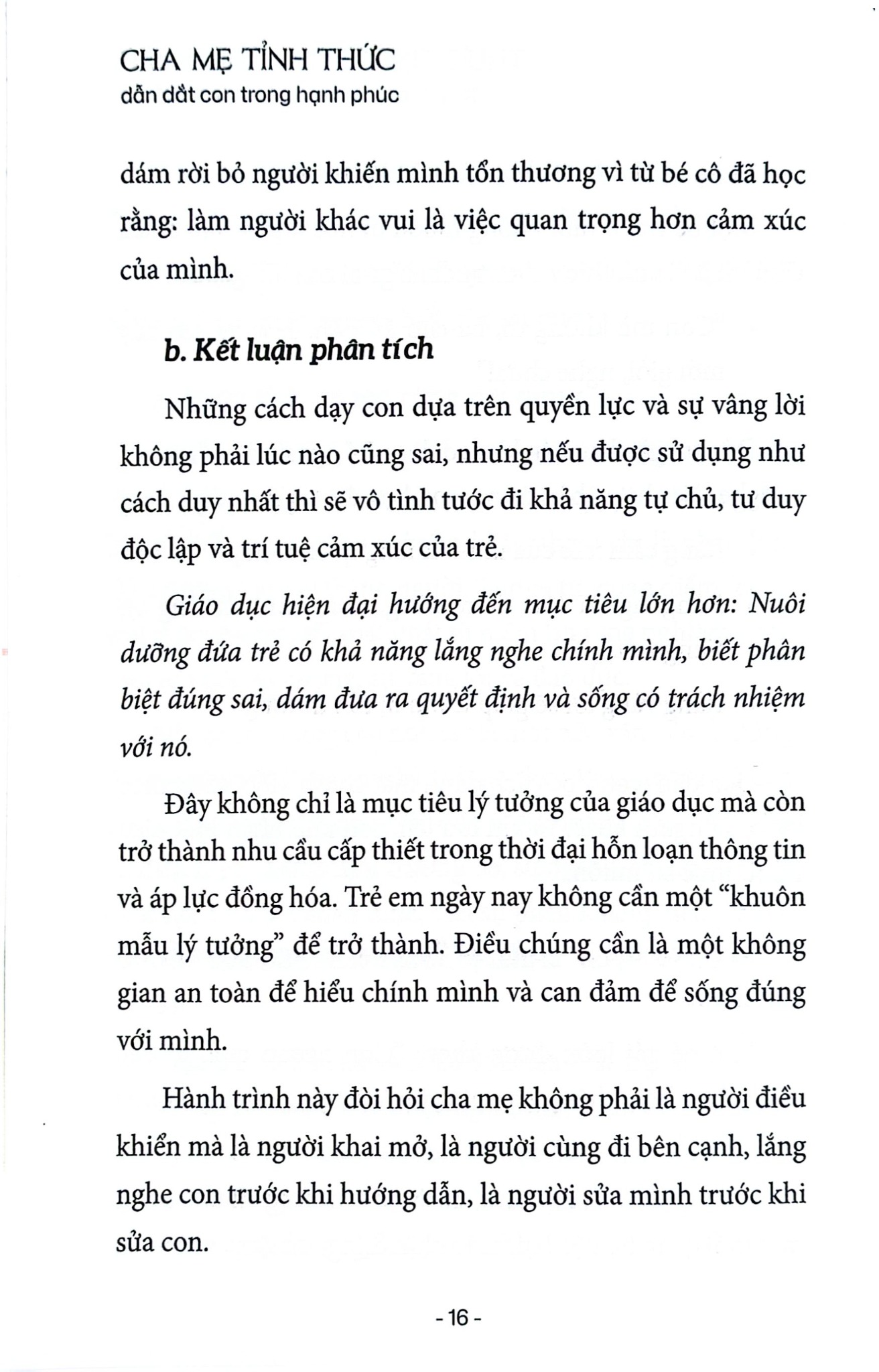 Cha Mẹ Tỉnh Thức Dẫn Dắt Con Trong Hạnh Phúc - Bùi Thị Thuấn
