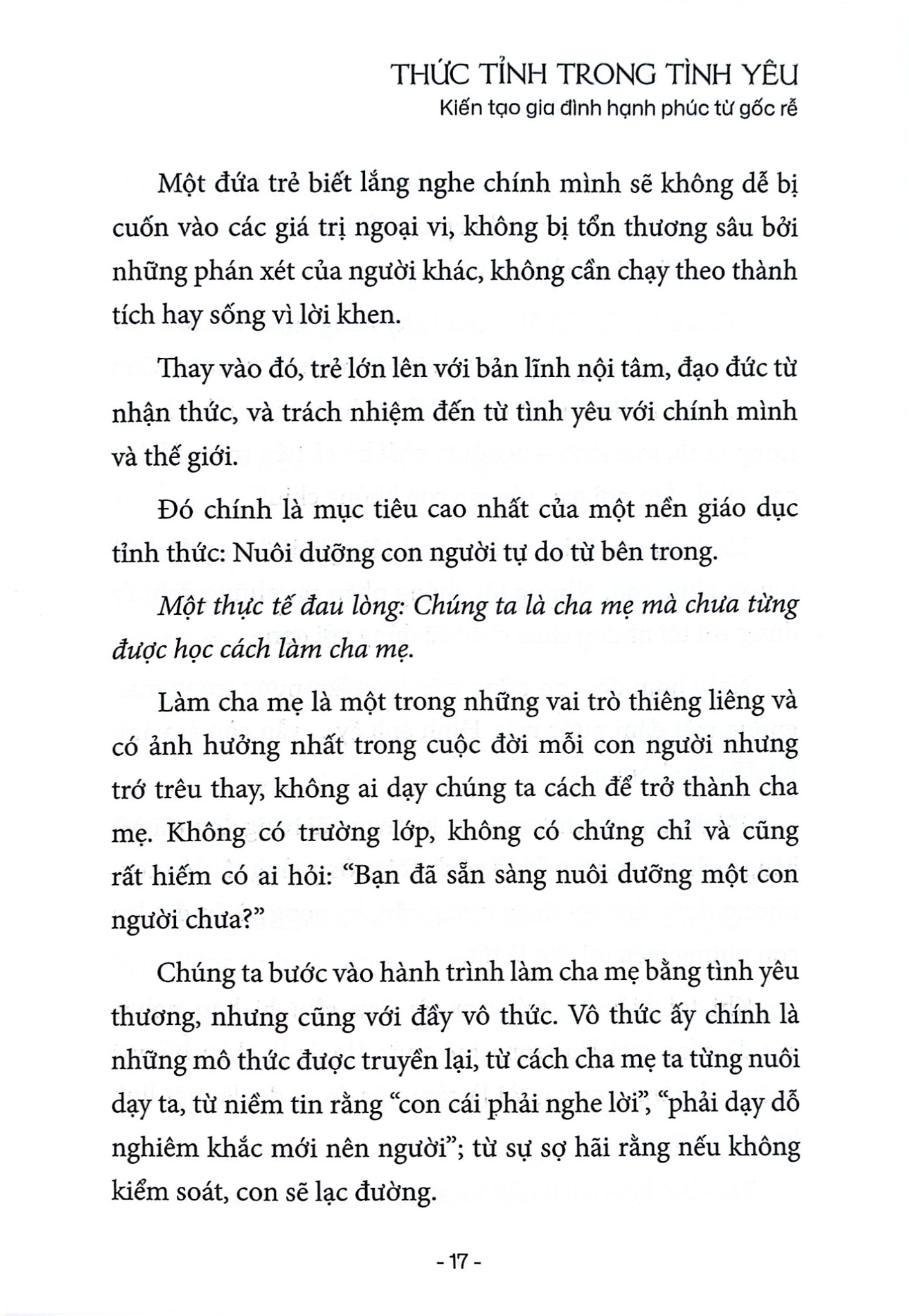 Cha Mẹ Tỉnh Thức Dẫn Dắt Con Trong Hạnh Phúc - Bùi Thị Thuấn