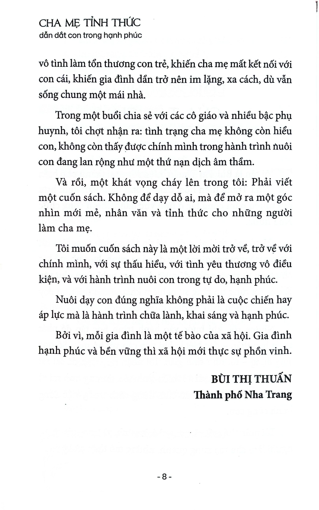 Cha Mẹ Tỉnh Thức Dẫn Dắt Con Trong Hạnh Phúc - Bùi Thị Thuấn