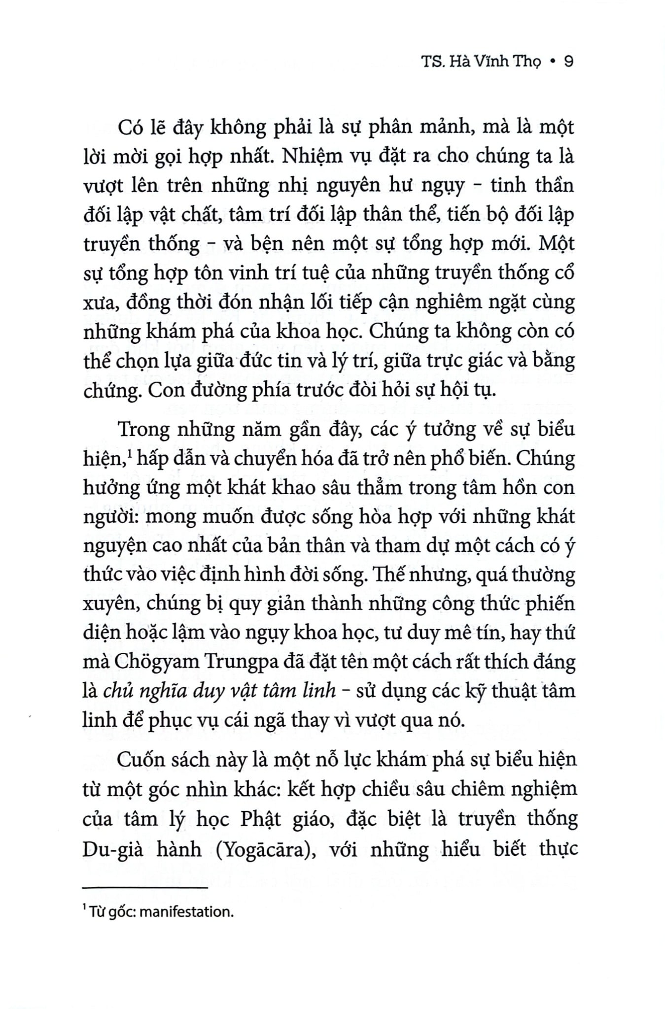 Nghệ Thuật Và Khoa Học Của Sự Chuyển Hóa Và Biểu Hiện - GS Hà Vĩnh Thọ