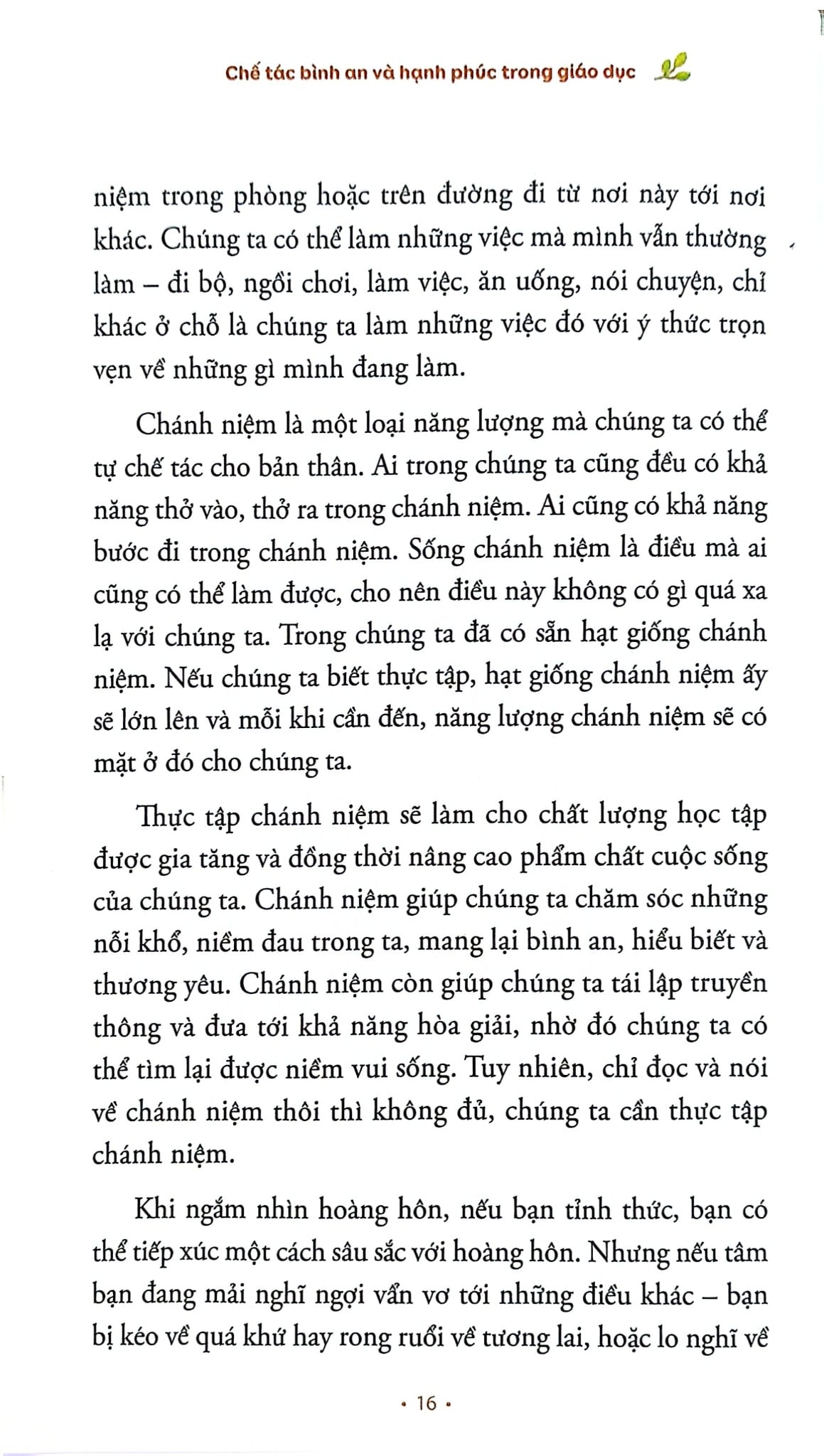 Chế Tác Bình An Và Hạnh Phúc Trong Giáo Dục - Thích Nhất Hạnh