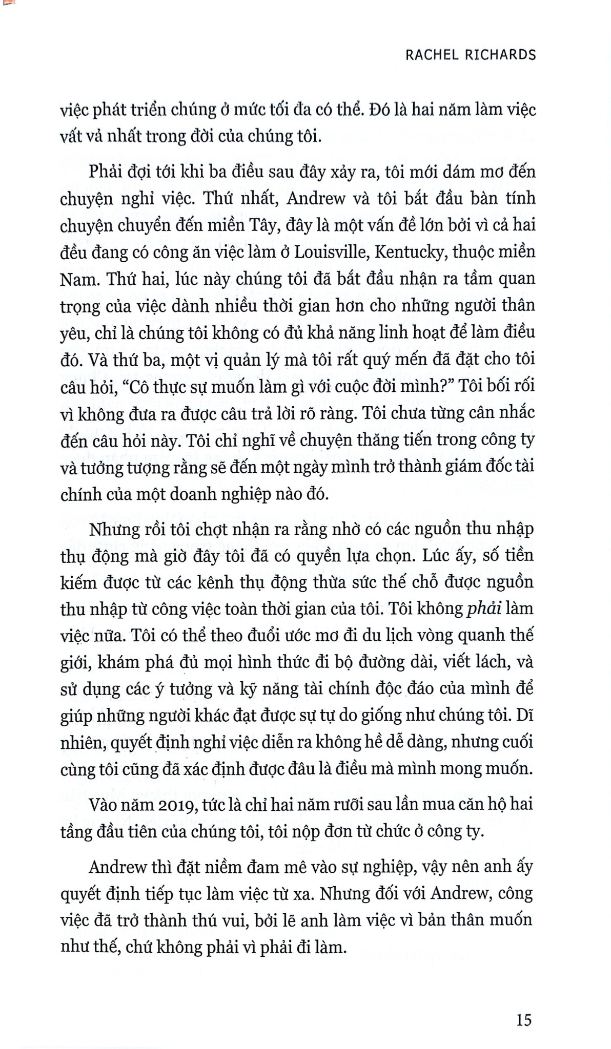 Thu Nhập Thụ Động - 
Rachel Richards
