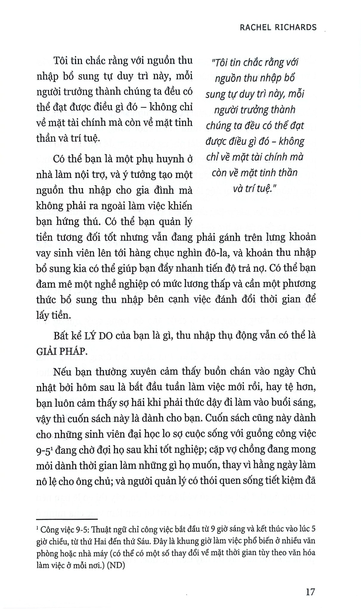 Thu Nhập Thụ Động - 
Rachel Richards