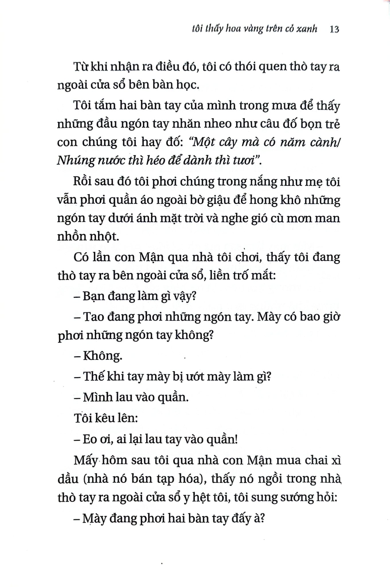 Tôi Thấy Hoa Vàng Trên Cỏ Xanh (Khổ Nhỏ) - Nguyễn Nhật Ánh