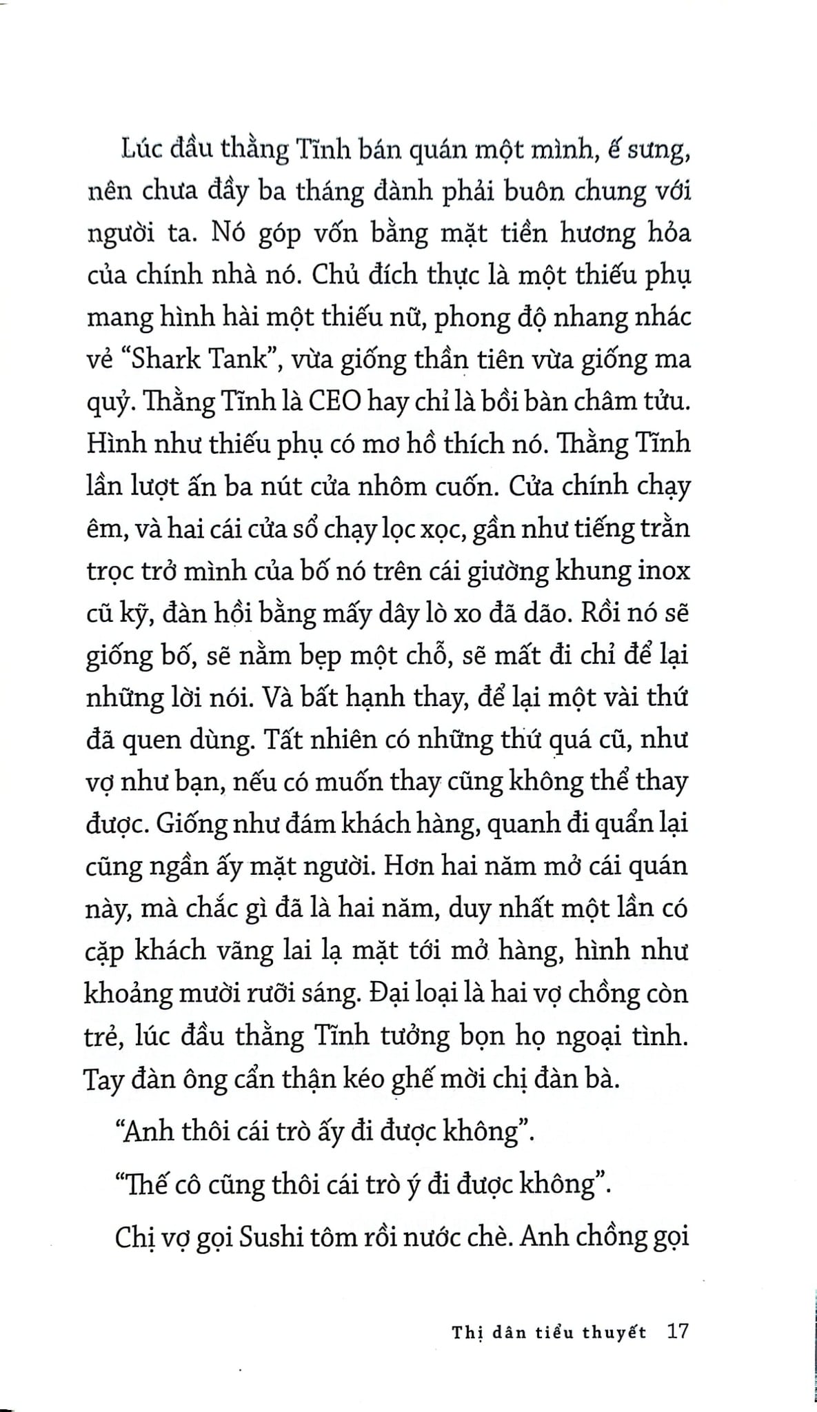 Thị Dân Tiểu Thuyết - Nguyễn Việt Hà
