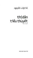 Thị Dân Tiểu Thuyết - Nguyễn Việt Hà