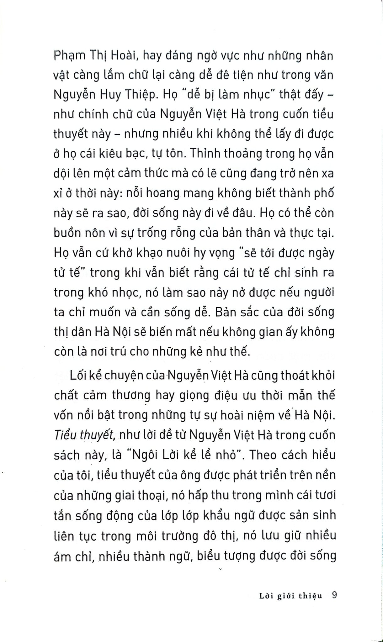 Thị Dân Tiểu Thuyết - Nguyễn Việt Hà