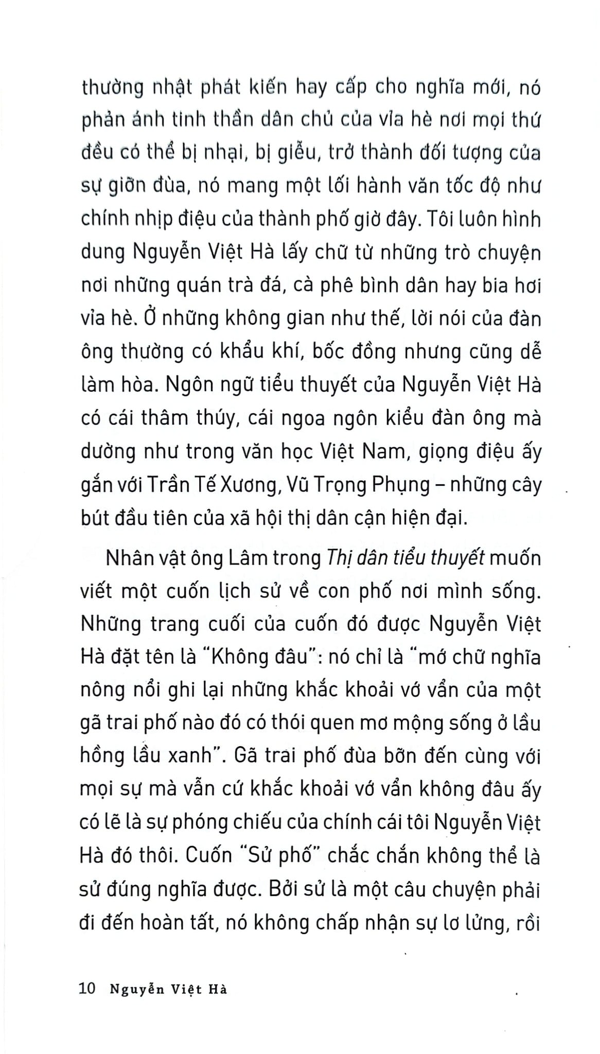 Thị Dân Tiểu Thuyết - Nguyễn Việt Hà