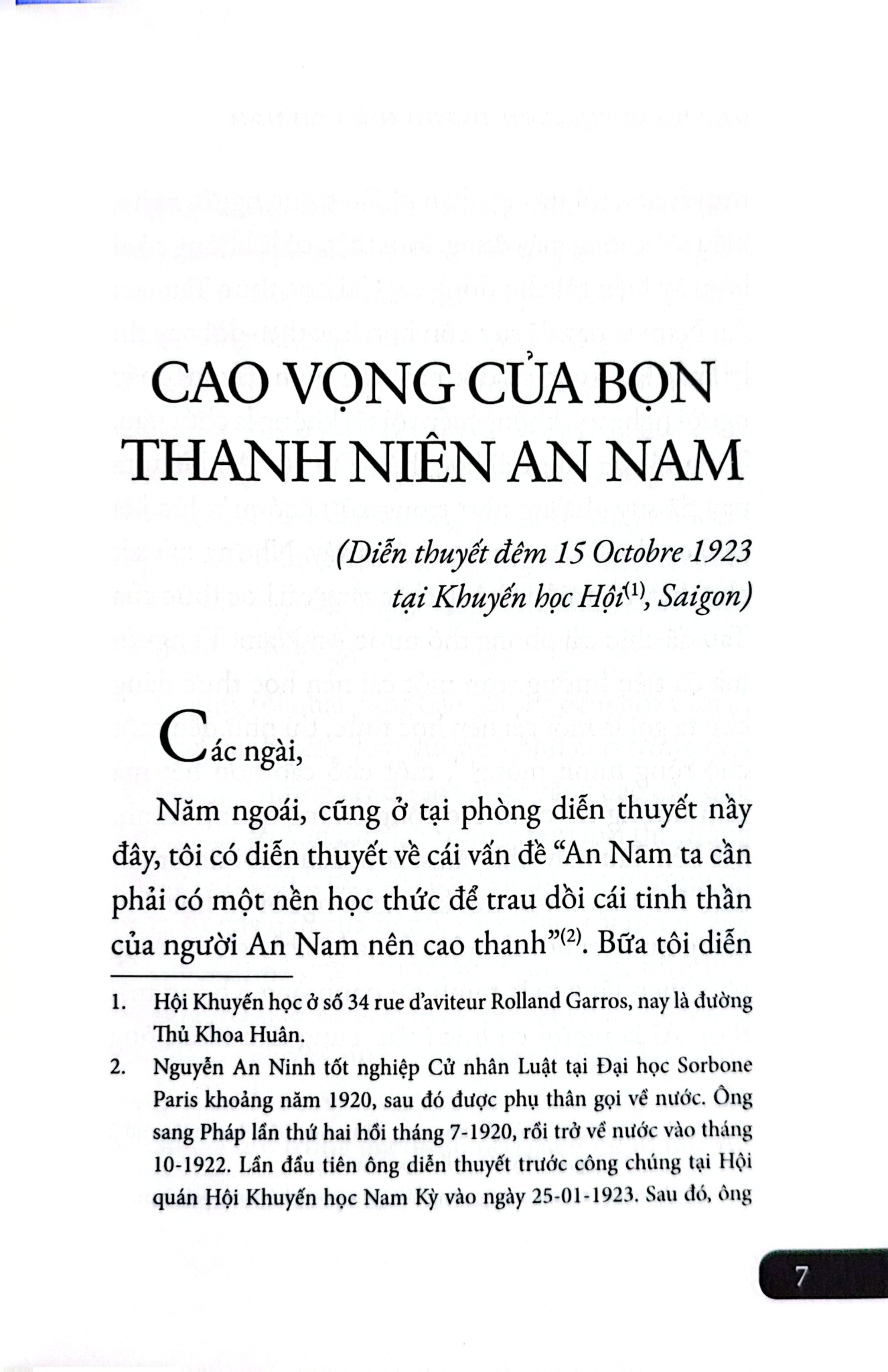 Combo 2 Quyển Cao Vọng Của Bọn Thanh Niên An Nam + Cao Đẳng Quốc Dân - Nguyễn An Ninh, Phan Bội Châu