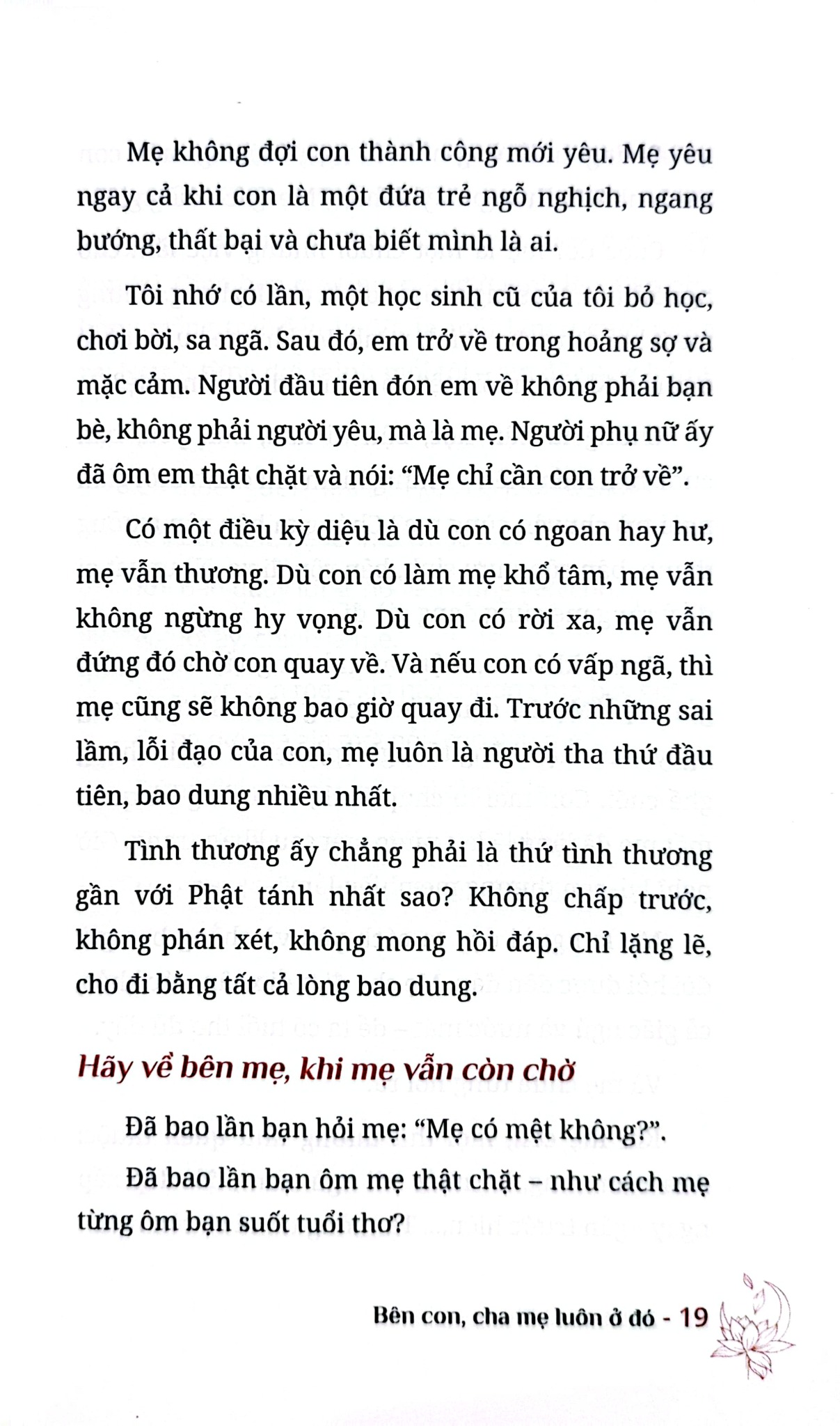 Bên Con - Cha Mẹ Luôn Ở Đó - 
Thích Khải Thành