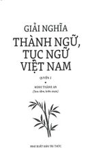 Giải Nghĩa Thành Ngữ Tục Ngữ Việt Nam - Từ M Đến Y - Quyển 2 - Minh Thành An