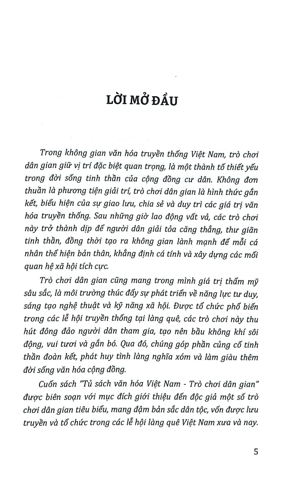 Tủ Sách Văn Hóa Việt Nam - Trò Chơi Dân Gian - Vũ Thúy Hà