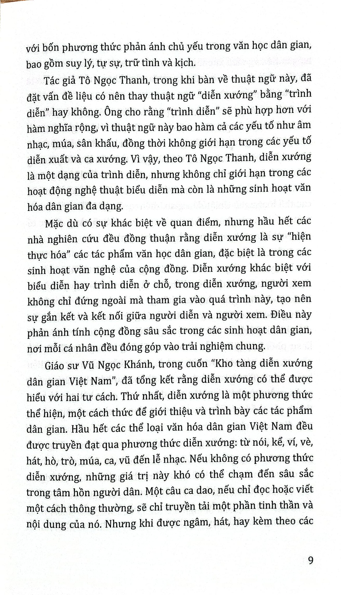 Tủ Sách Văn Hóa Việt Nam - Diễn Xướng Dân Gian - Vũ Thúy Hà