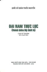 Đại Nam Thực Lục Chính Biên Đệ Thất Kỷ - Quốc Sử Quán Triều Nguyễn - Cao Tự Thanh
