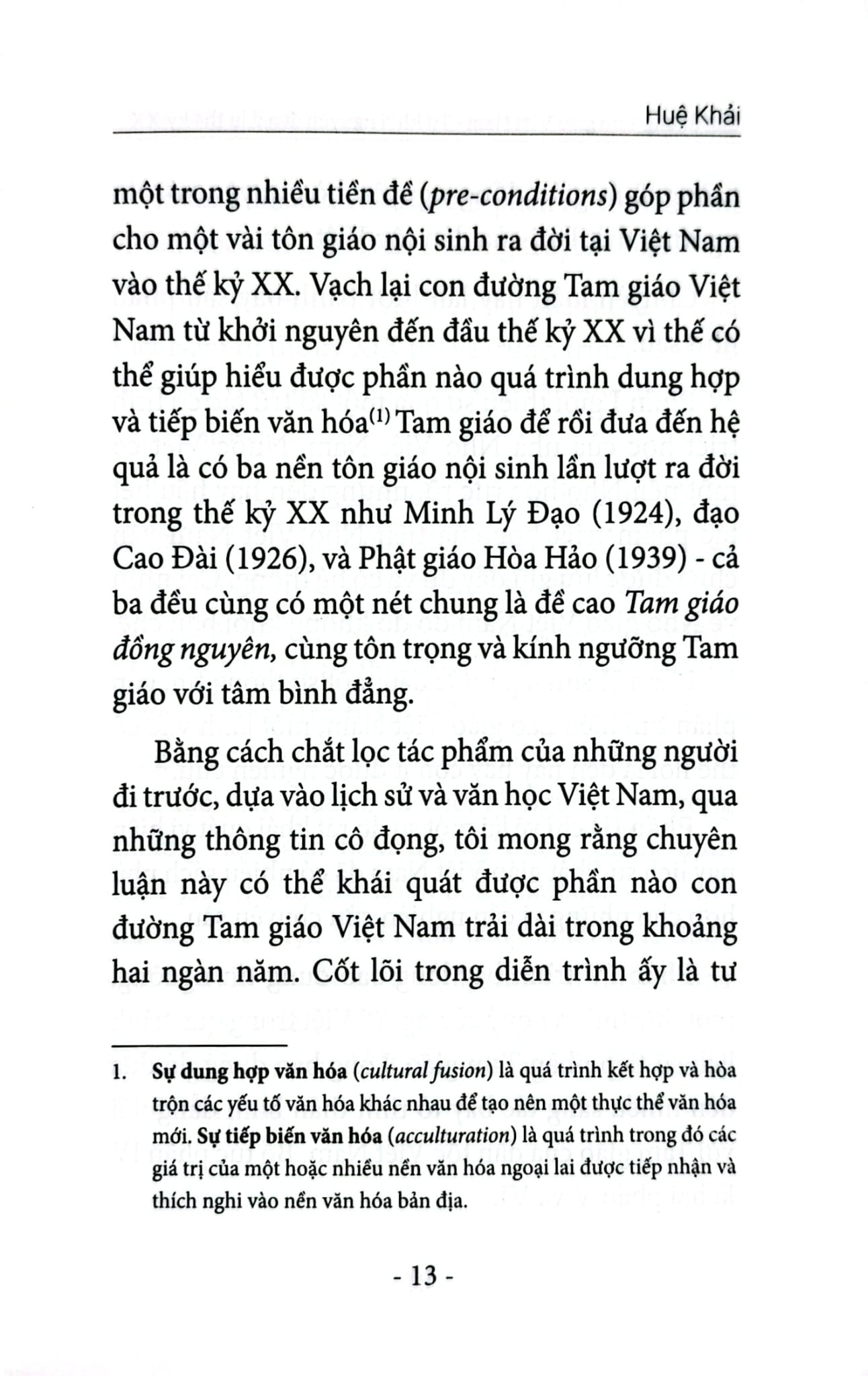 Con Đường Tam Giáo Việt Nam - Từ Khởi Nguyên Đến Đầu Thế Kỷ XX- Huệ Khải