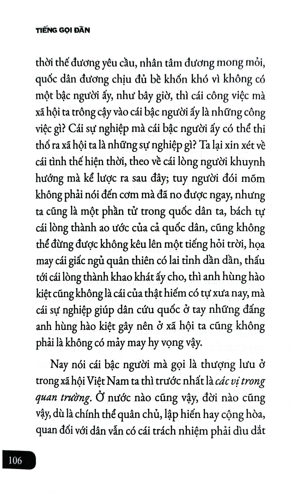 Diễn Ngôn Nhân Sĩ Đầu Thế Kỷ XX - Tiếng Gọi Đàn - Dương Bá Trạc