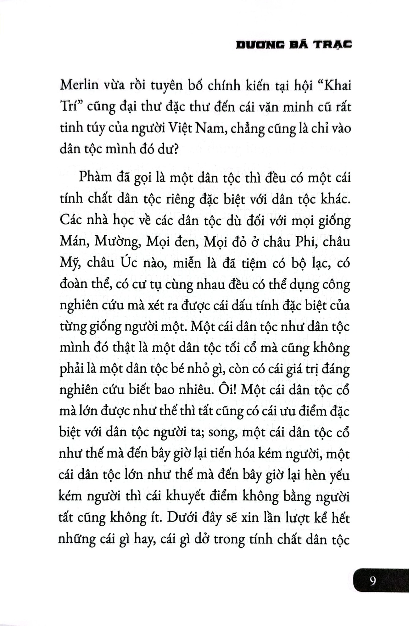 Diễn Ngôn Nhân Sĩ Đầu Thế Kỷ XX - Tiếng Gọi Đàn - Dương Bá Trạc