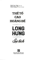 Thế Tổ Cao Hoàng Đế Long Hưng Sự Tích - 
Trần Văn Tuân