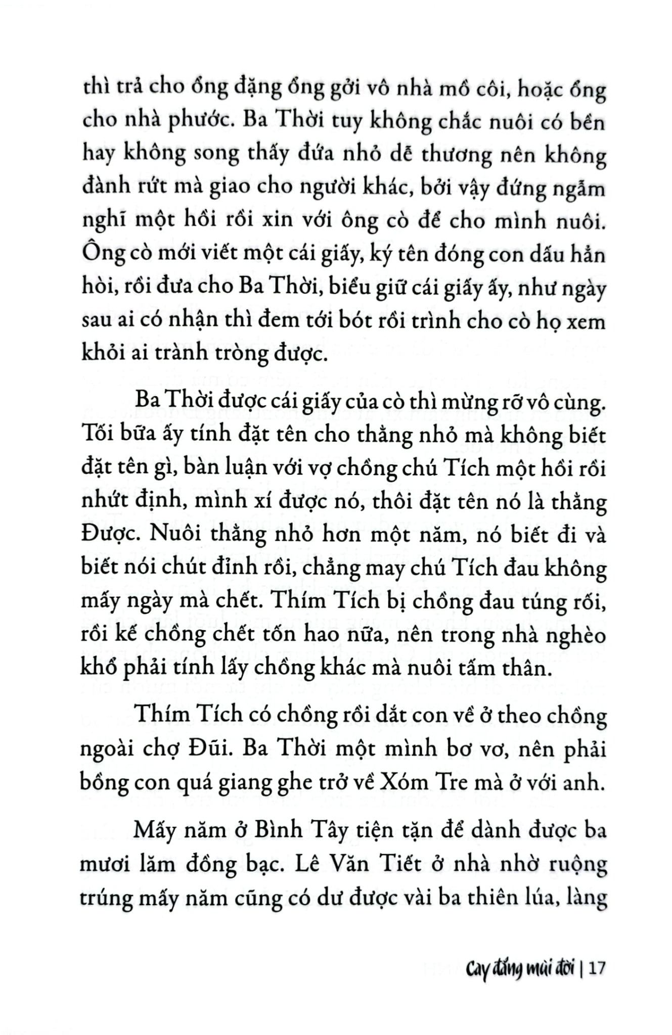 Cay Đắng Mùi Đời - 
Hồ Biểu Chánh