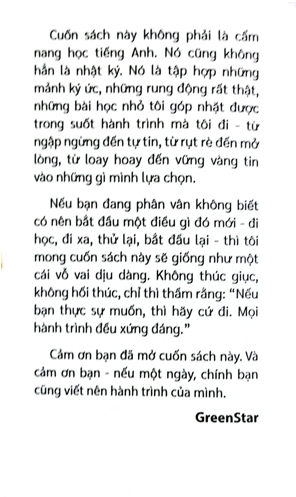 Tuổi Trẻ Không Chờ Ta Sẵn Sàng - Hành Trình Dám Từ Bỏ, Dám Đi Để Chinh Phục Tiếng Anh Nơi Đất Khách - GreenStar