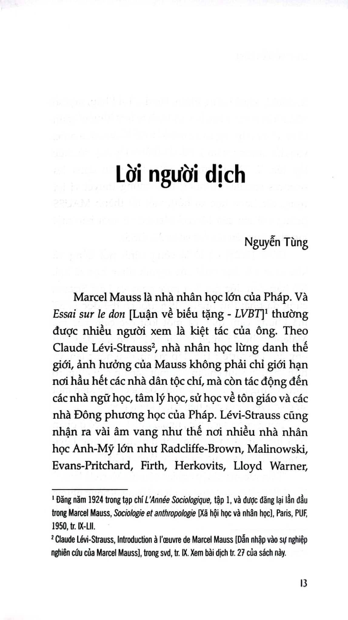 Luận Về Biếu Tặng - Hình Thức Và Lý Do Của Sự Trao Đổi Trong Các Xã Hội Cổ Sơ - Bìa Cứng -  Marcel Mauss
