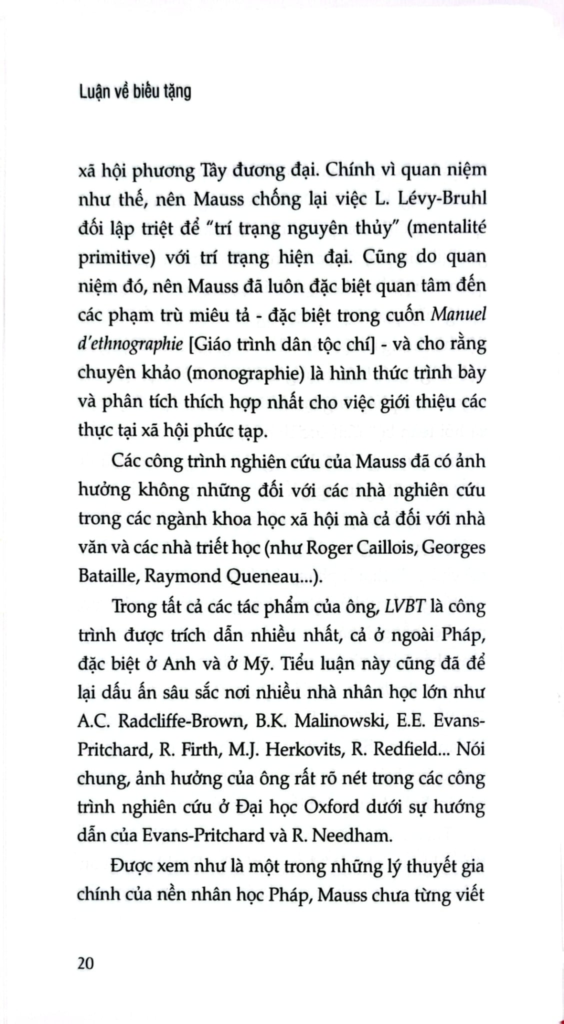 Luận Về Biếu Tặng - Hình Thức Và Lý Do Của Sự Trao Đổi Trong Các Xã Hội Cổ Sơ - Bìa Cứng -  Marcel Mauss