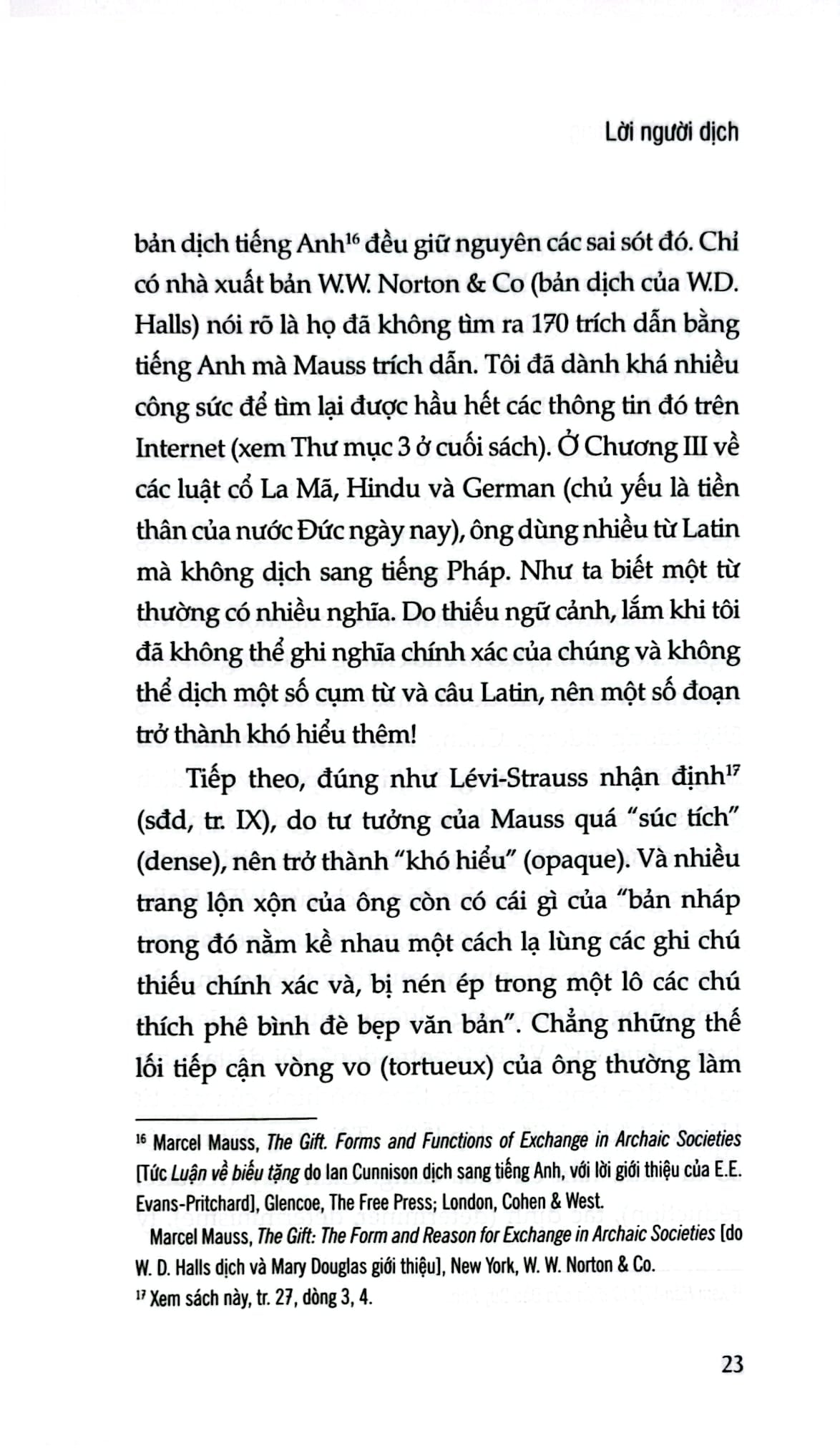 Luận Về Biếu Tặng - Hình Thức Và Lý Do Của Sự Trao Đổi Trong Các Xã Hội Cổ Sơ - Bìa Cứng -  Marcel Mauss