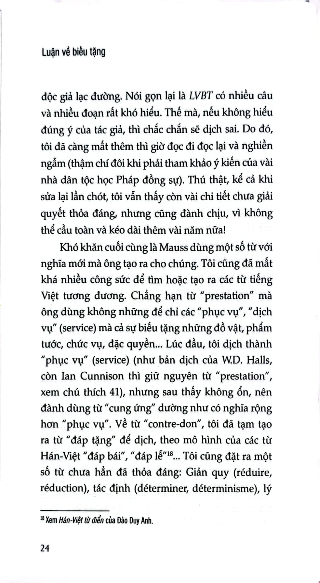 Luận Về Biếu Tặng - Hình Thức Và Lý Do Của Sự Trao Đổi Trong Các Xã Hội Cổ Sơ - Bìa Cứng -  Marcel Mauss