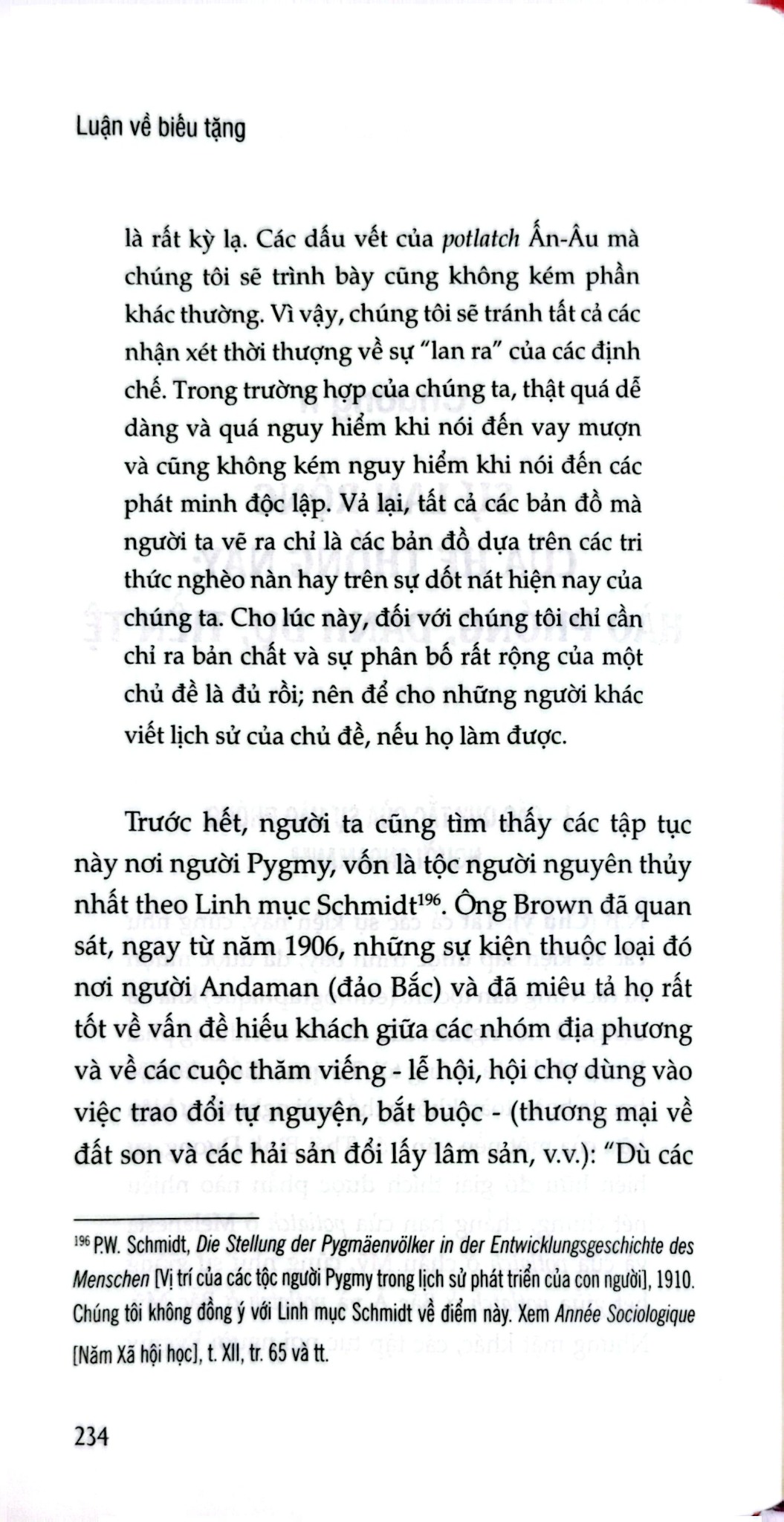 Luận Về Biếu Tặng - Hình Thức Và Lý Do Của Sự Trao Đổi Trong Các Xã Hội Cổ Sơ - Bìa Cứng -  Marcel Mauss