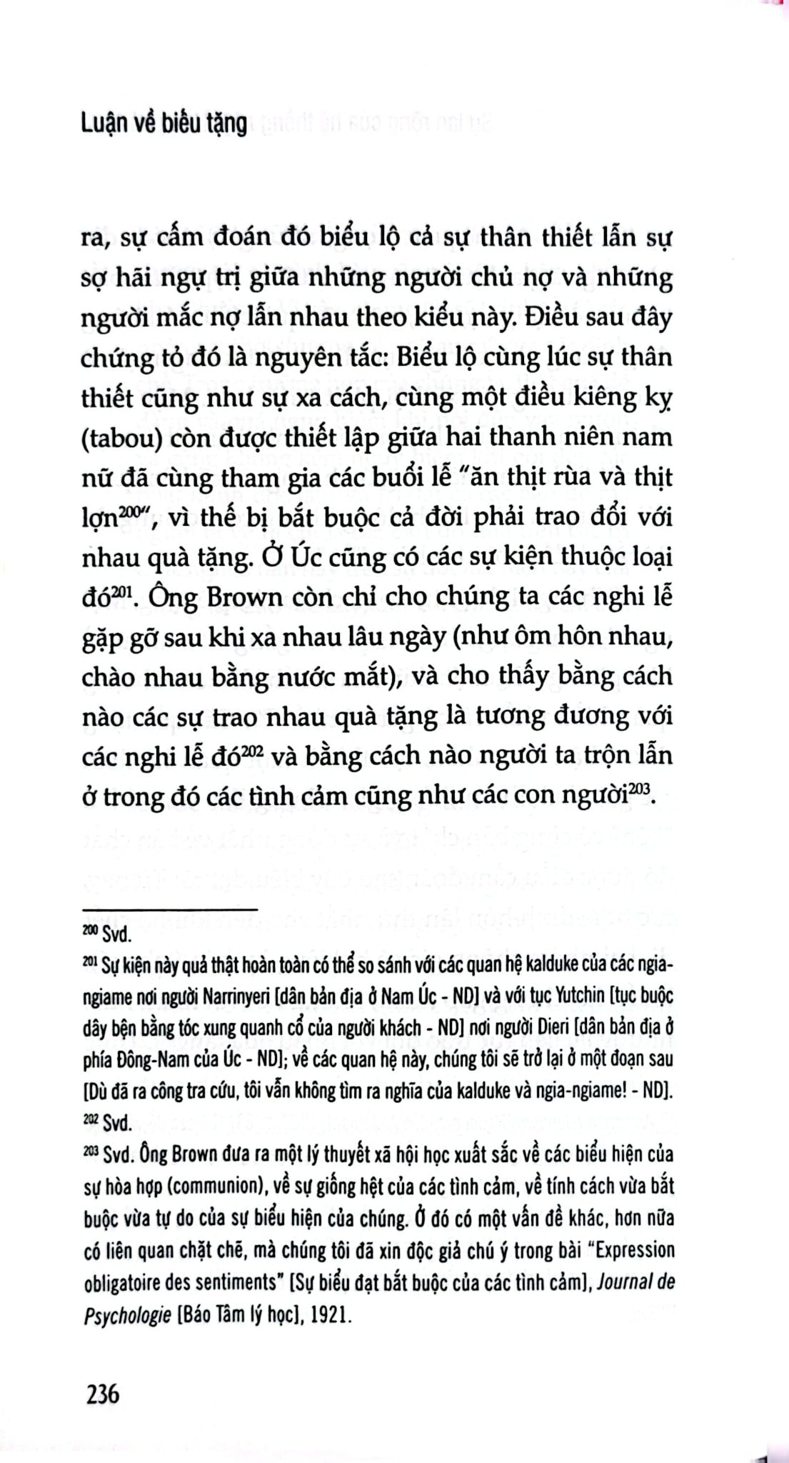 Luận Về Biếu Tặng - Hình Thức Và Lý Do Của Sự Trao Đổi Trong Các Xã Hội Cổ Sơ - Bìa Cứng -  Marcel Mauss