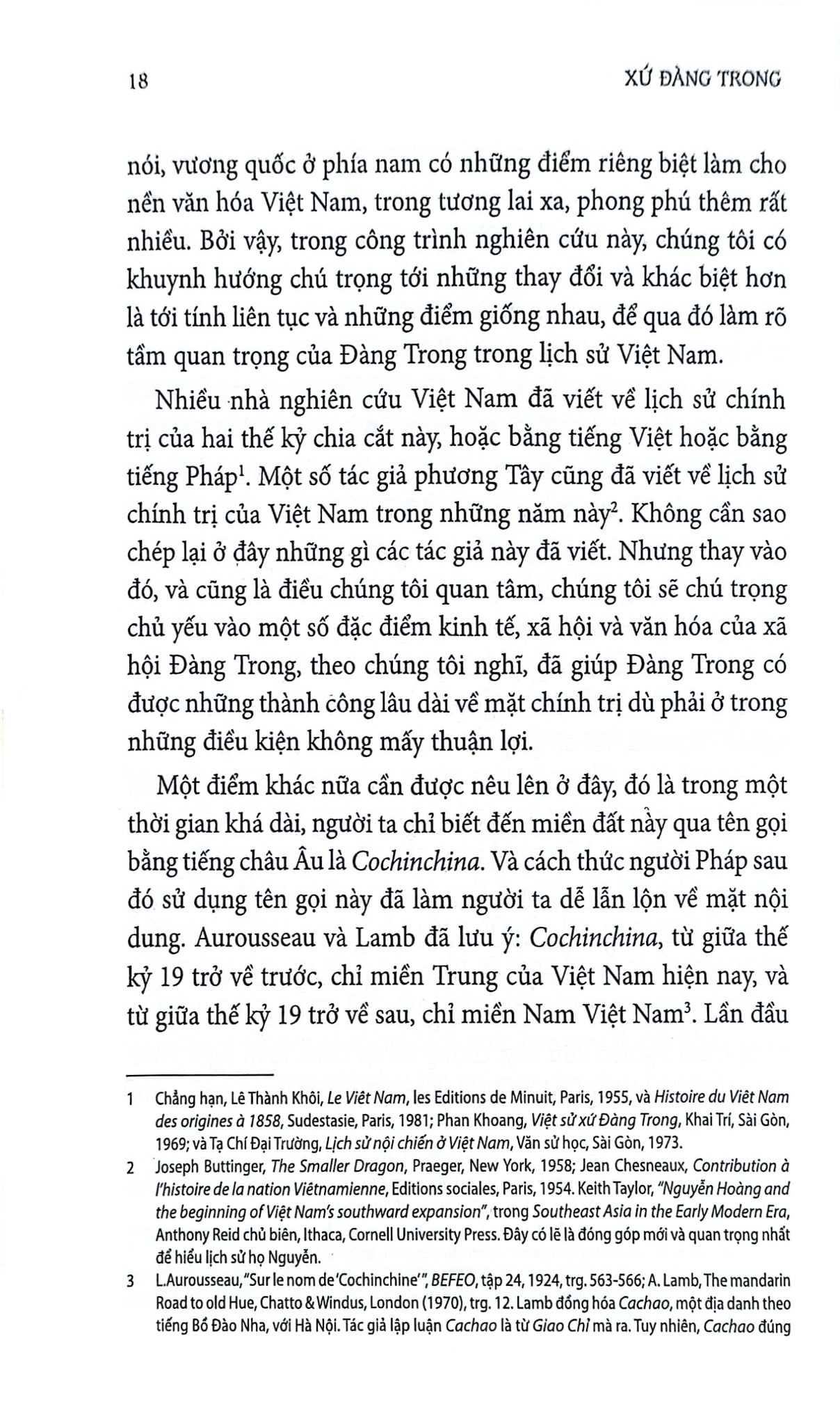 Xứ Đàng Trong - Lịch Sử Kinh Tế - Xã Hội Việt Nam Thế Kỷ 17 Và 18 - Li Tana
