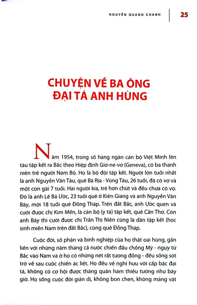 Sống Để Kể Lại Những Anh Hùng - Nguyễn Quang Chánh