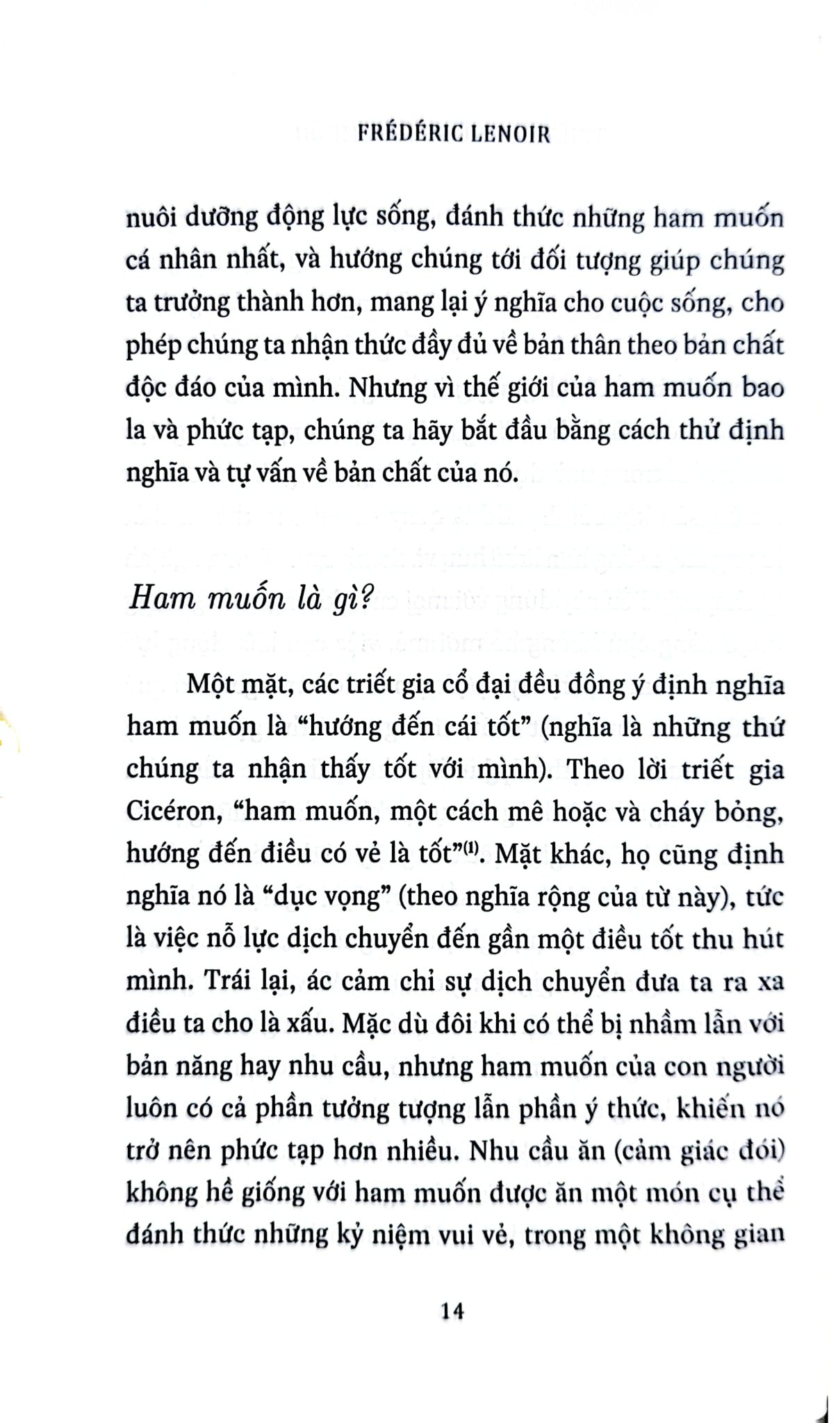 Triết Học Về Sự Ham Muốn - Frédéric Lenoir