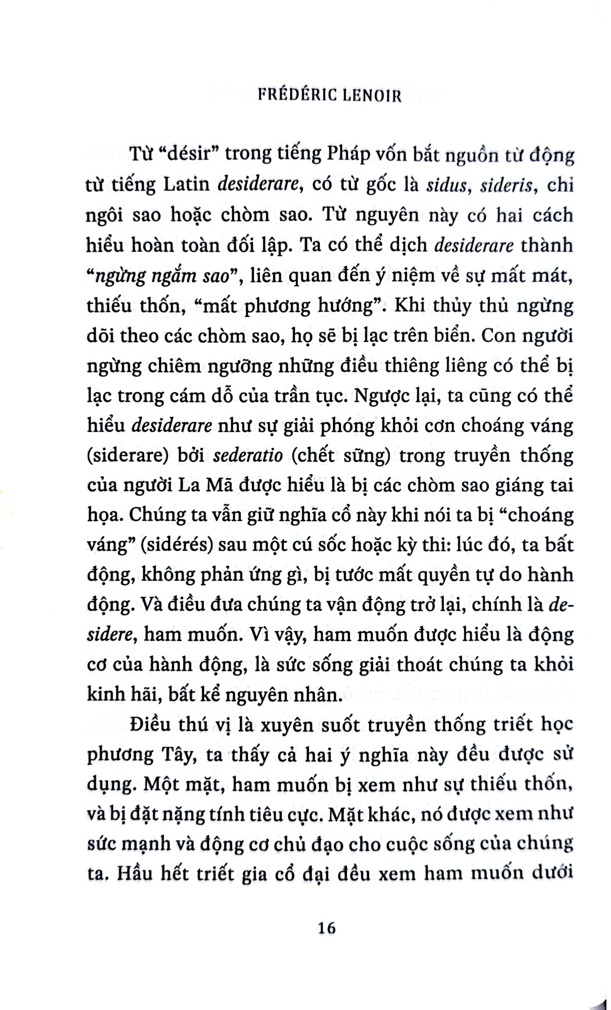 Triết Học Về Sự Ham Muốn - Frédéric Lenoir