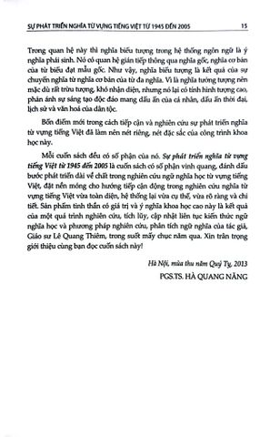  Sự Phát Triển Nghĩa Từ Vựng Tiếng Việt Từ 1945 Đến 2005 - Lê Quang Thiêm 