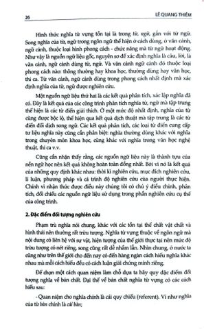  Sự Phát Triển Nghĩa Từ Vựng Tiếng Việt Từ 1945 Đến 2005 - Lê Quang Thiêm 