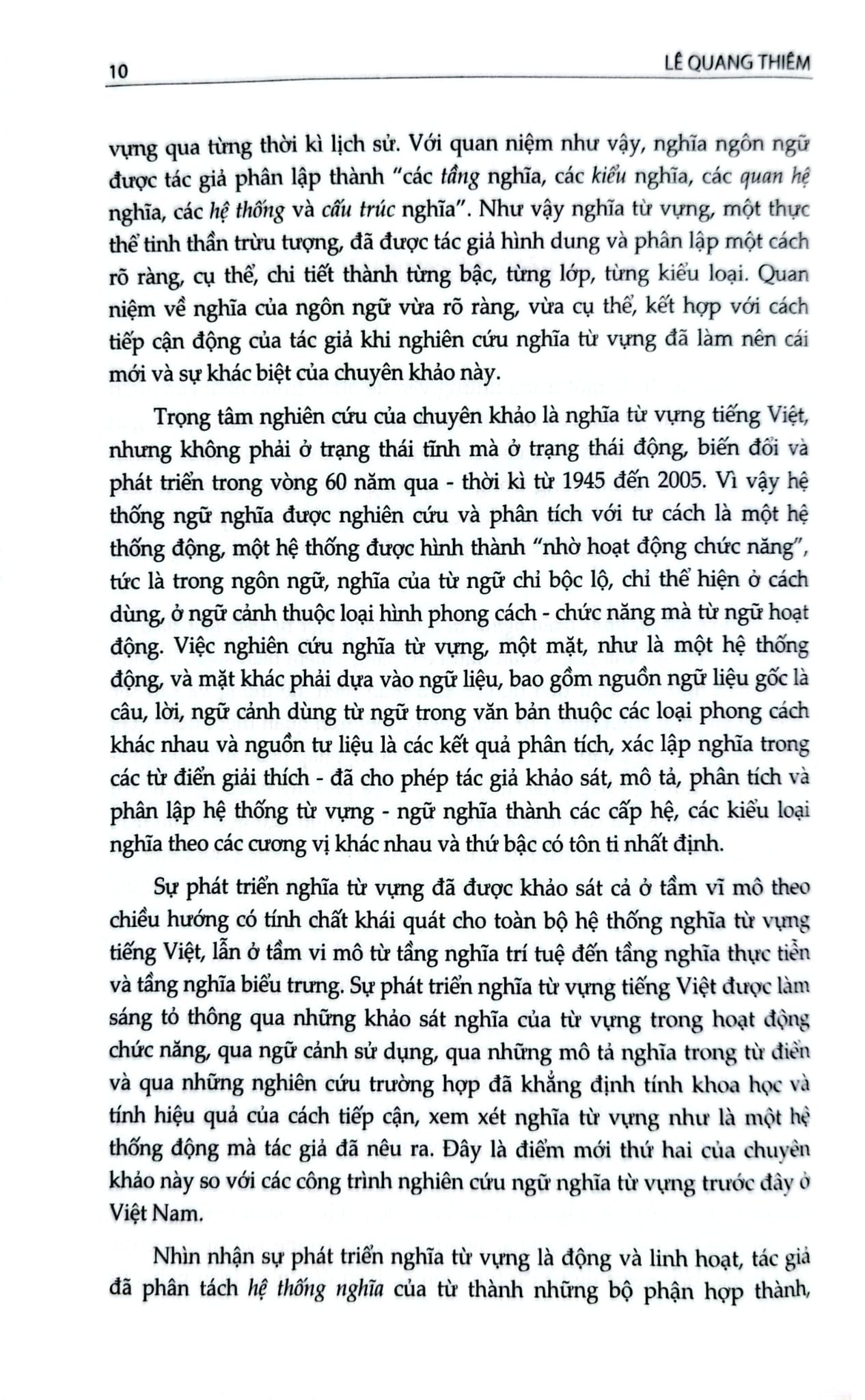 Sự Phát Triển Nghĩa Từ Vựng Tiếng Việt Từ 1945 Đến 2005 - Lê Quang Thiêm