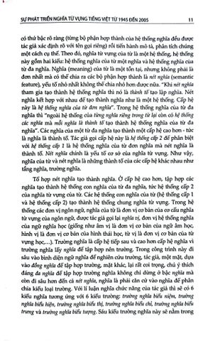  Sự Phát Triển Nghĩa Từ Vựng Tiếng Việt Từ 1945 Đến 2005 - Lê Quang Thiêm 