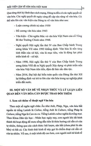  Mấy Tiếp Cận Về Văn Hóa Việt Nam - Phan Hữu Dật 